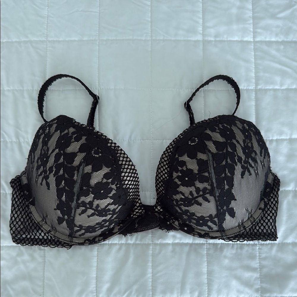 Black Lace Bra